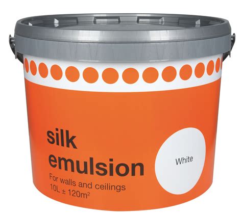 10 litre white silk emulsion.